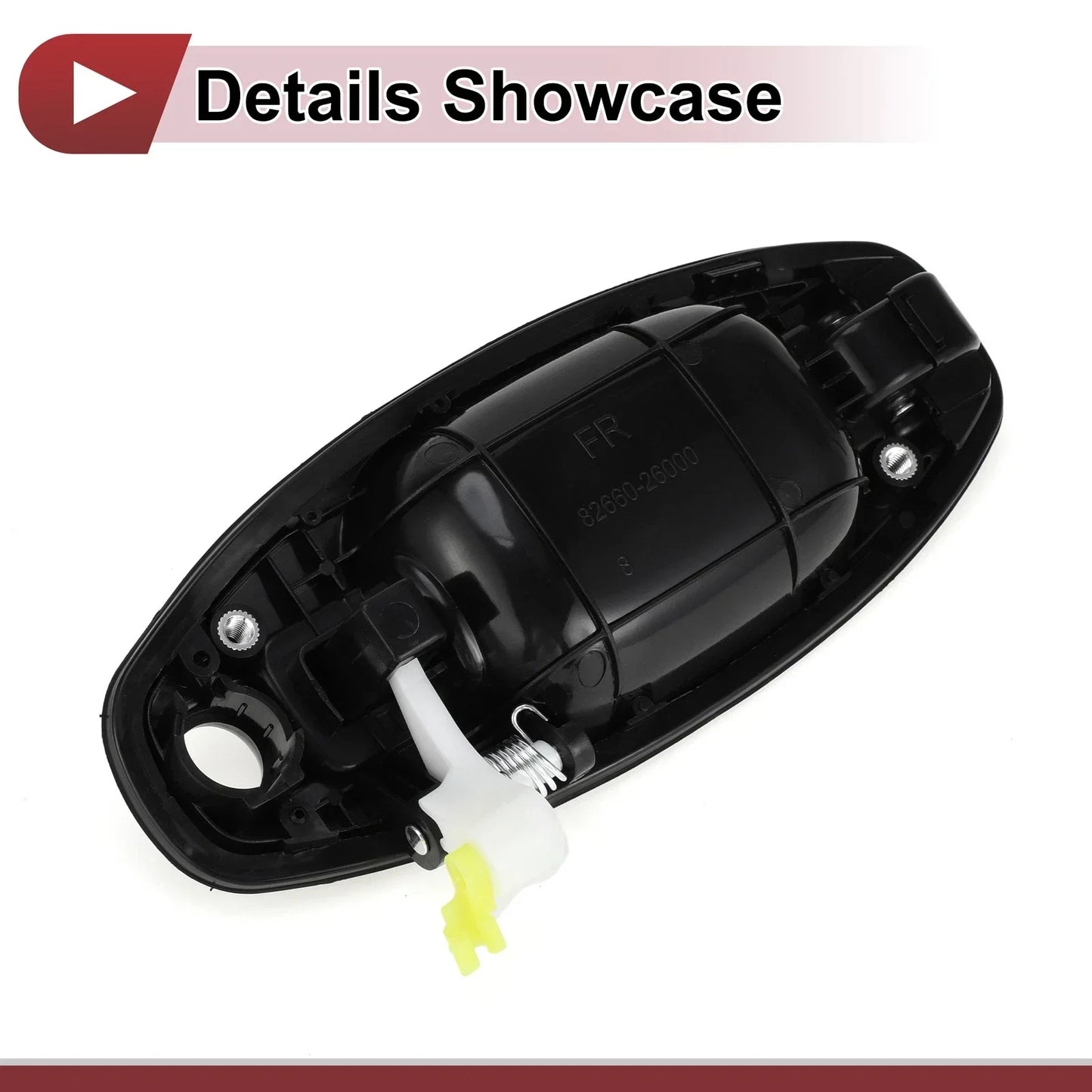 Exterior Door Handle for Hyundai Santa Fe Front Right Black (2013-2018)