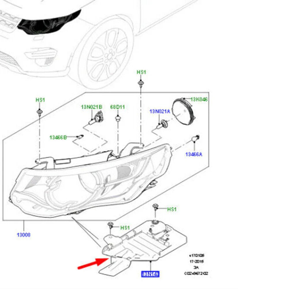 Headlight Mounting Bracket for Land Rover Discovery Sport (2015-2023)