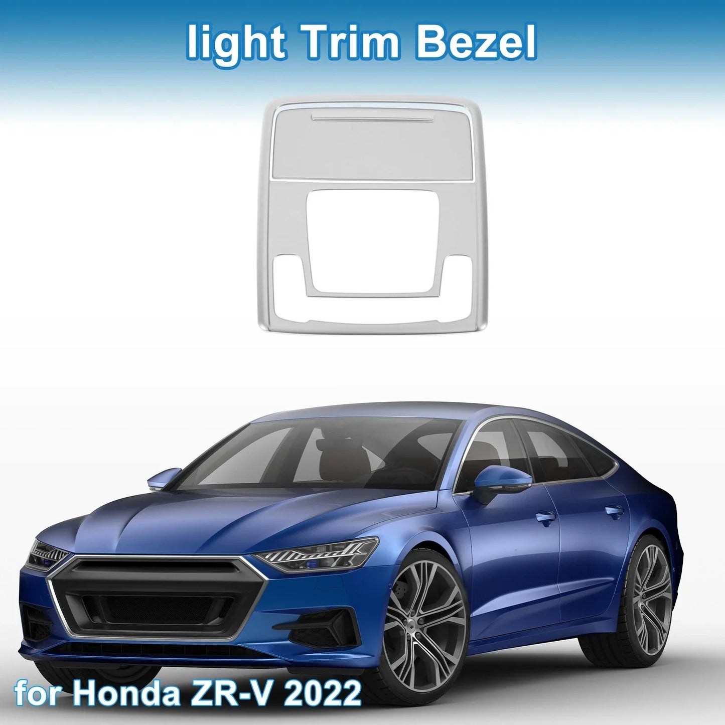 Front Row Light Trim Bezel for Honda ZR-V 2022 Silver Tone