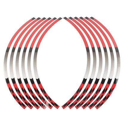 17" Rim Stripes Wheel Tape Decals Red for Kawasaki Ninja 1000 250 300 (2011-2023)