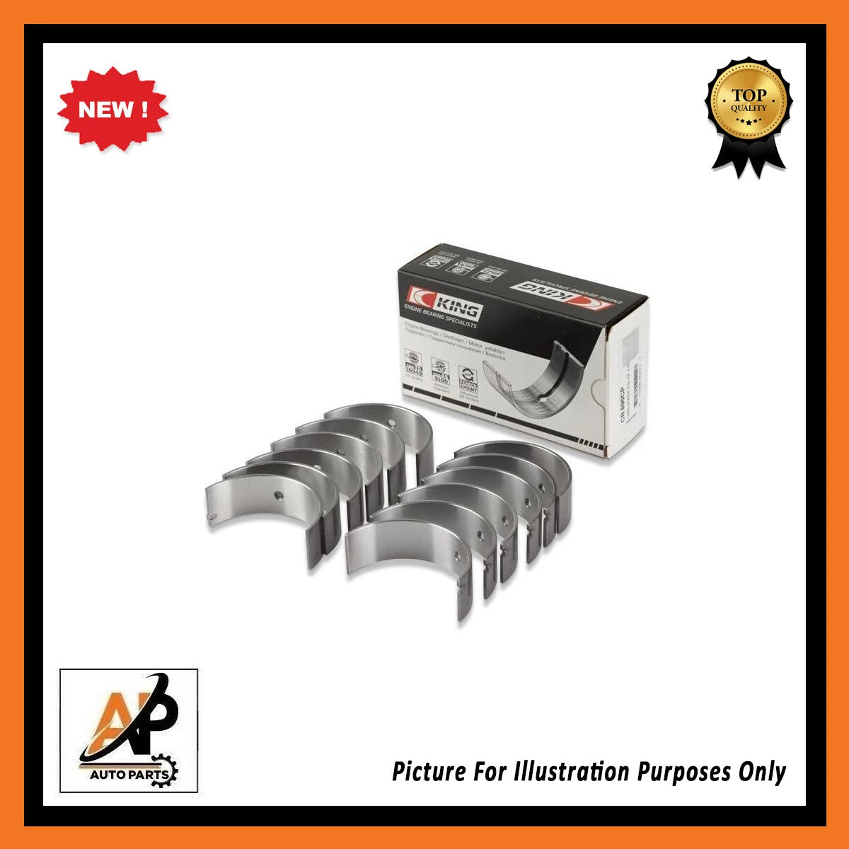 Engine Big End Bearing Set STD Size for Audi A4 A6 3.2 (2002–2006)