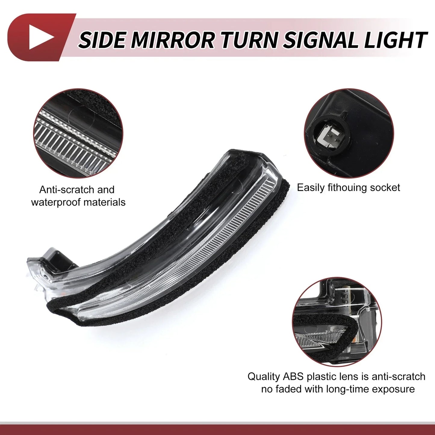 Car Mirror Turn Signal Light for Hyundai Elantra CN7 Left LED (2021-2023)
