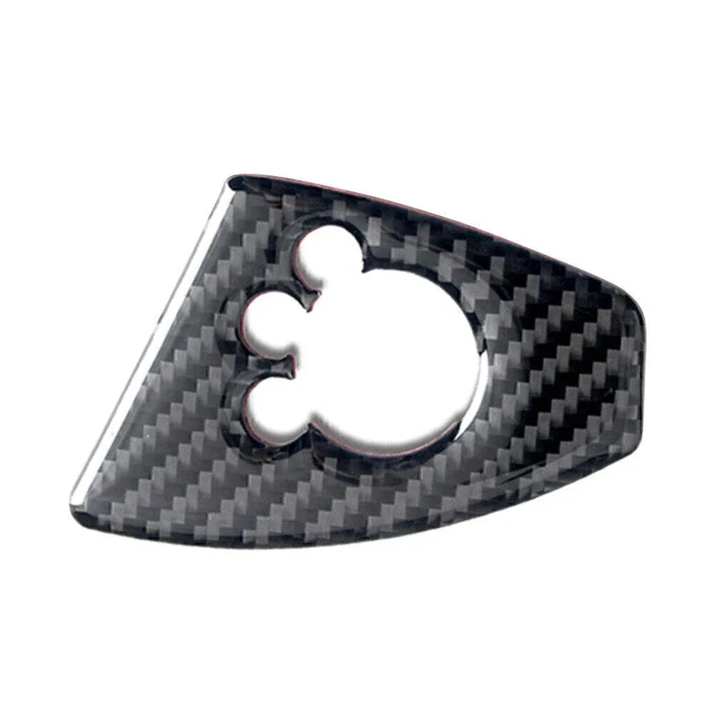 Carbon Fiber RHD Door Lock Switch Cover for Audi TT TTRS (2008-2014)