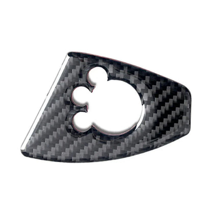 Carbon Fiber RHD Door Lock Switch Cover for Audi TT TTRS (2008-2014)