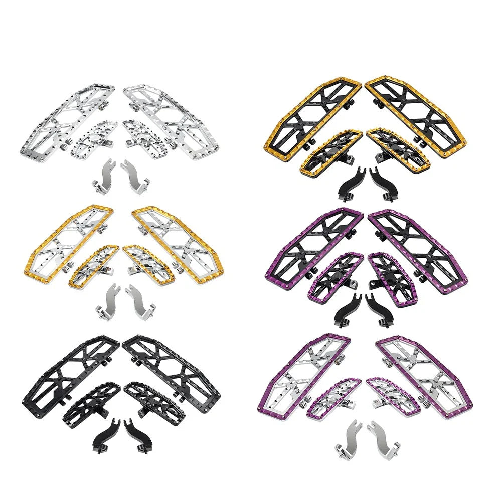 Front Floorboard & Rear Foot Pegs with Mounts for Harley Touring (1993-2023)