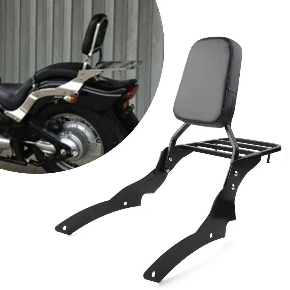 Backrest Sissy Bar Luggage Rack for Yamaha Dragstar V-Star 650 400 (96-11)