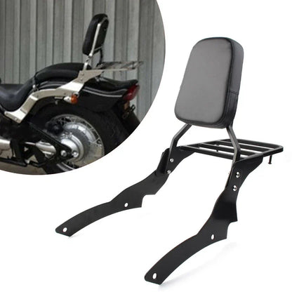 Backrest Sissy Bar Luggage Rack for Yamaha Dragstar V-Star 650 400 (96-11)