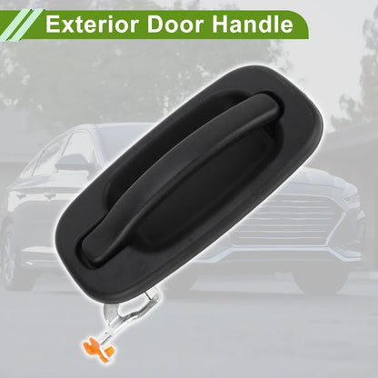 Black Rear Left Exterior Door Handle for Chevrolet GMC Silverado Models