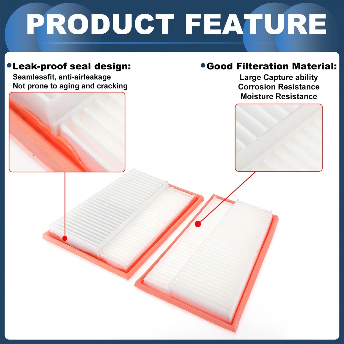Engine Air Filter for Mercedes-Benz CLS500 (2006-2011) - 1 Pair