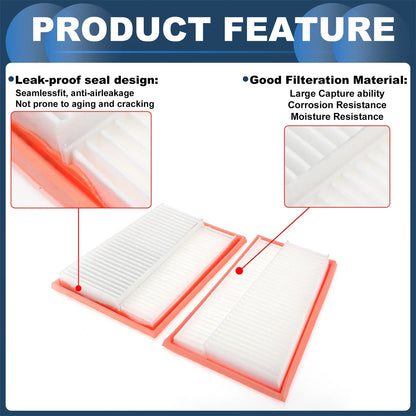 Engine Air Filter for Mercedes-Benz CLS500 (2006-2011) - 1 Pair