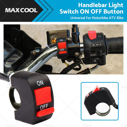 Motorbike ATV Handlebar Light Switch ON OFF Button