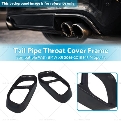 Tail Pipe Cover Gloss Black for BMW X5 (2014-2018)
