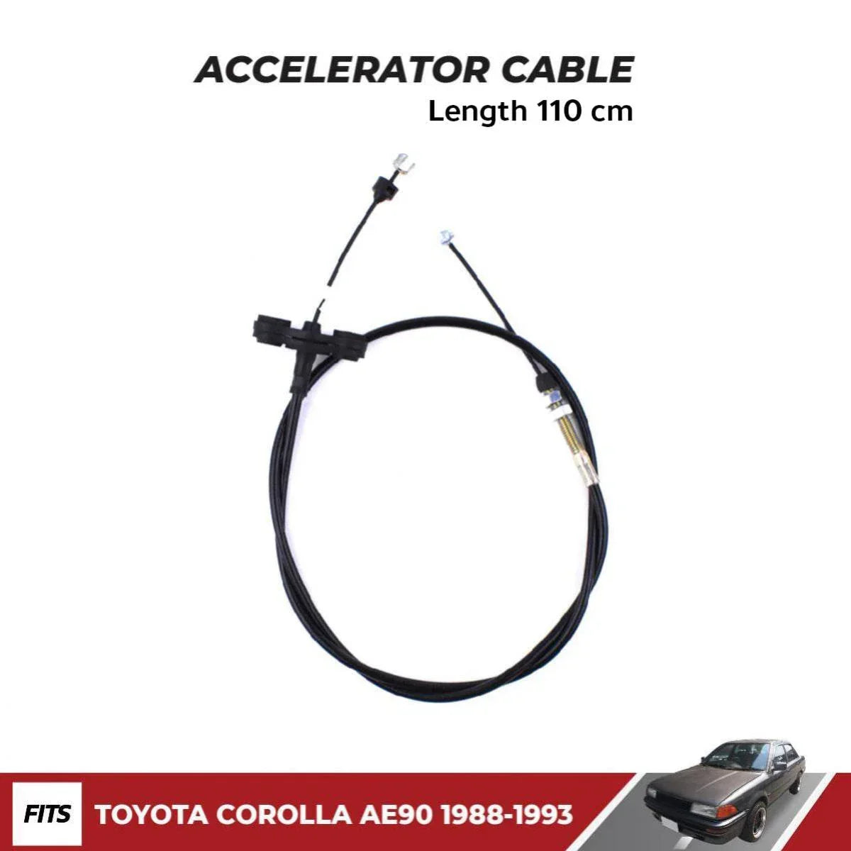 Accelerator Cable Fits Toyota Corolla AE90 EE90 AE91 AE92 Sedan 1987 - 1989 D06