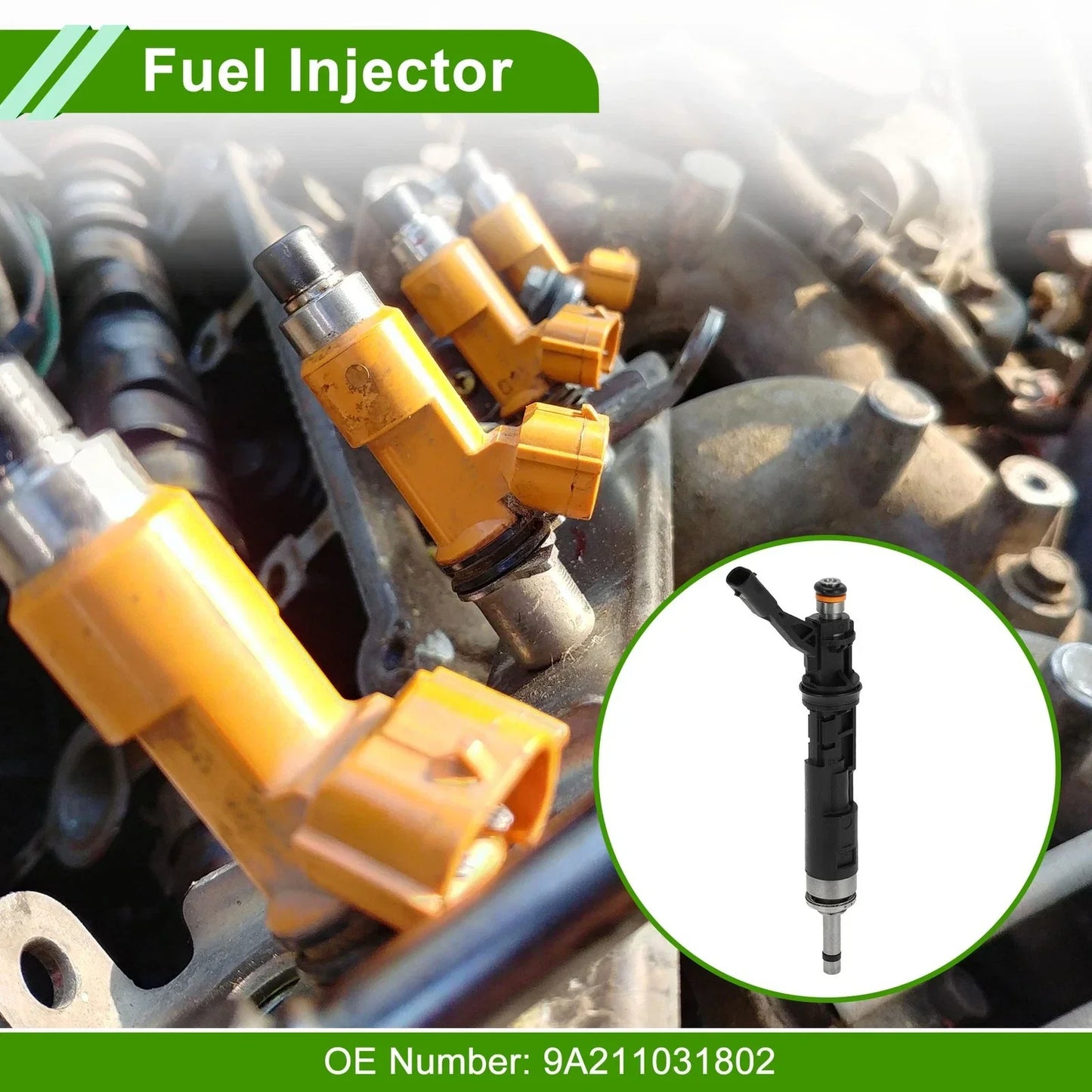 Fuel Injector for Porsche 718 Boxster S 2.5L (2017-2019) 1 x Black