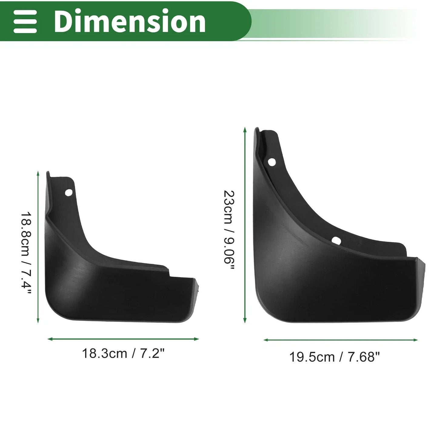 Mud Flaps Splash Guards for Hyundai Custo (2021-2023) with Mount Accessories