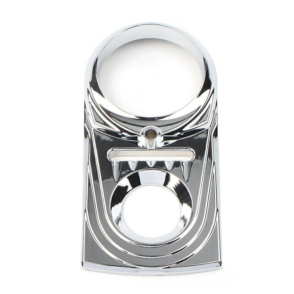 Dash Panel Insert Cover for Harley Dyna Wide Glide & Softail Chrome (93-17)