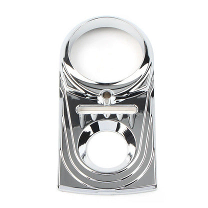 Dash Panel Insert Cover for Harley Dyna Wide Glide & Softail Chrome (93-17)