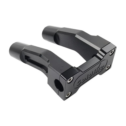 Black 6'' Pullback Handlebar Risers Clamp for Harley 1'' Handlebar
