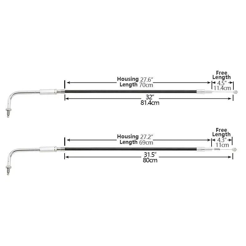 80cm Throttle Cable for Harley Sportster Iron 883 1200 XL883 (2004-2023)