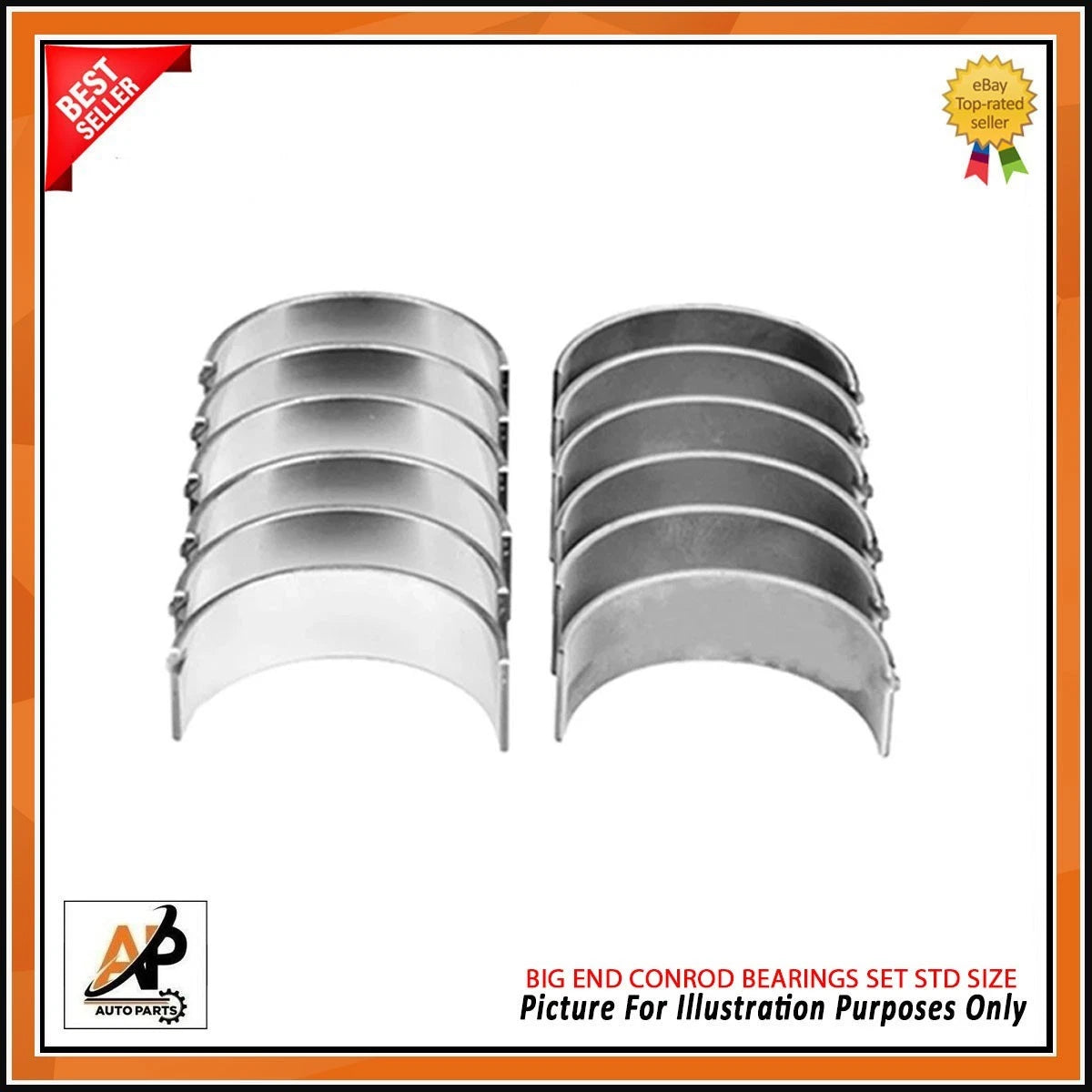 Big End Bearings STD Size Replacement for Ford Transit TDCi 3.2 (2000–2013)