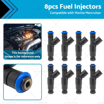 8 x Fuel Injectors for Mercruiser V8 MPI 5.7, 4.3, 5.0, 350 Mag