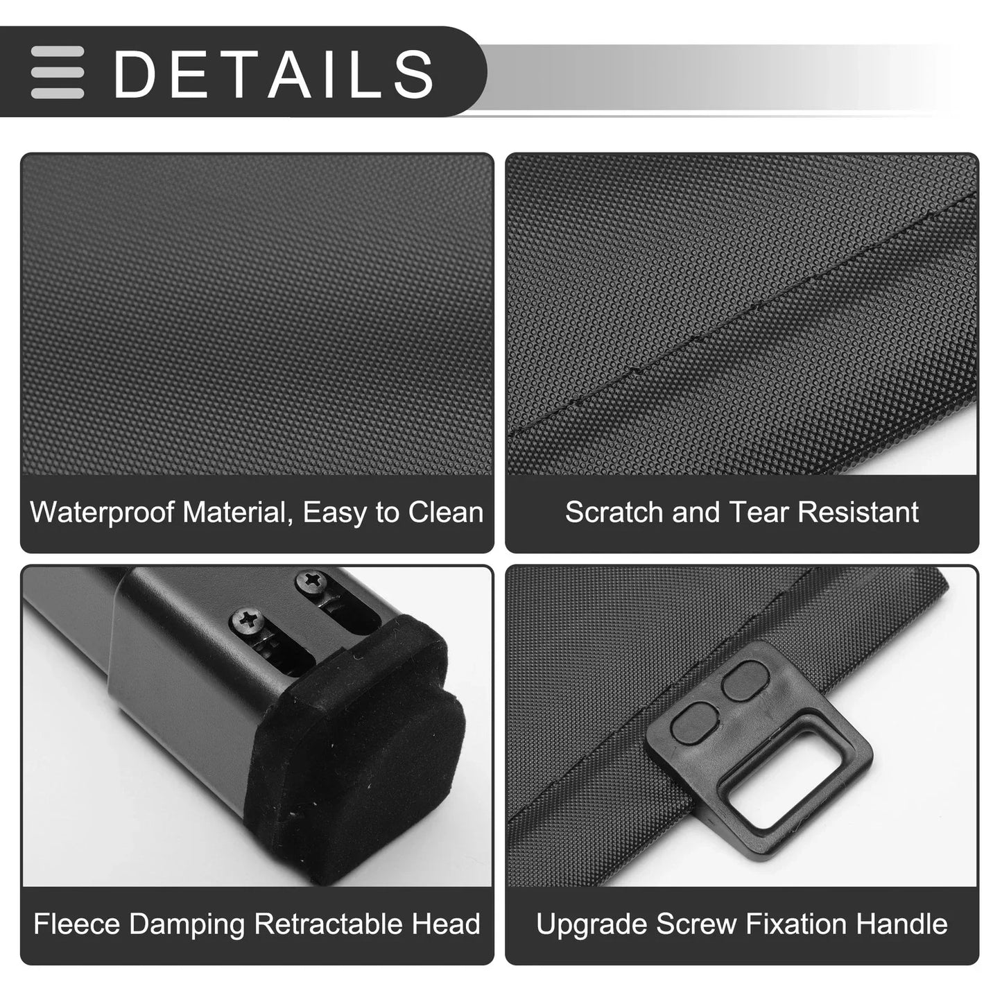 Retractable Cargo Cover for Mercedes-Benz G-Class (2019-2023) Gloss Black