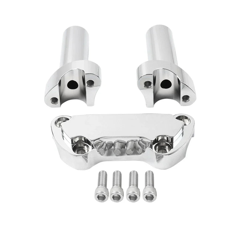 4" Risers 1" Handlebar Clamp for Harley Fat Boy Low Rider Softail (2007-2017)