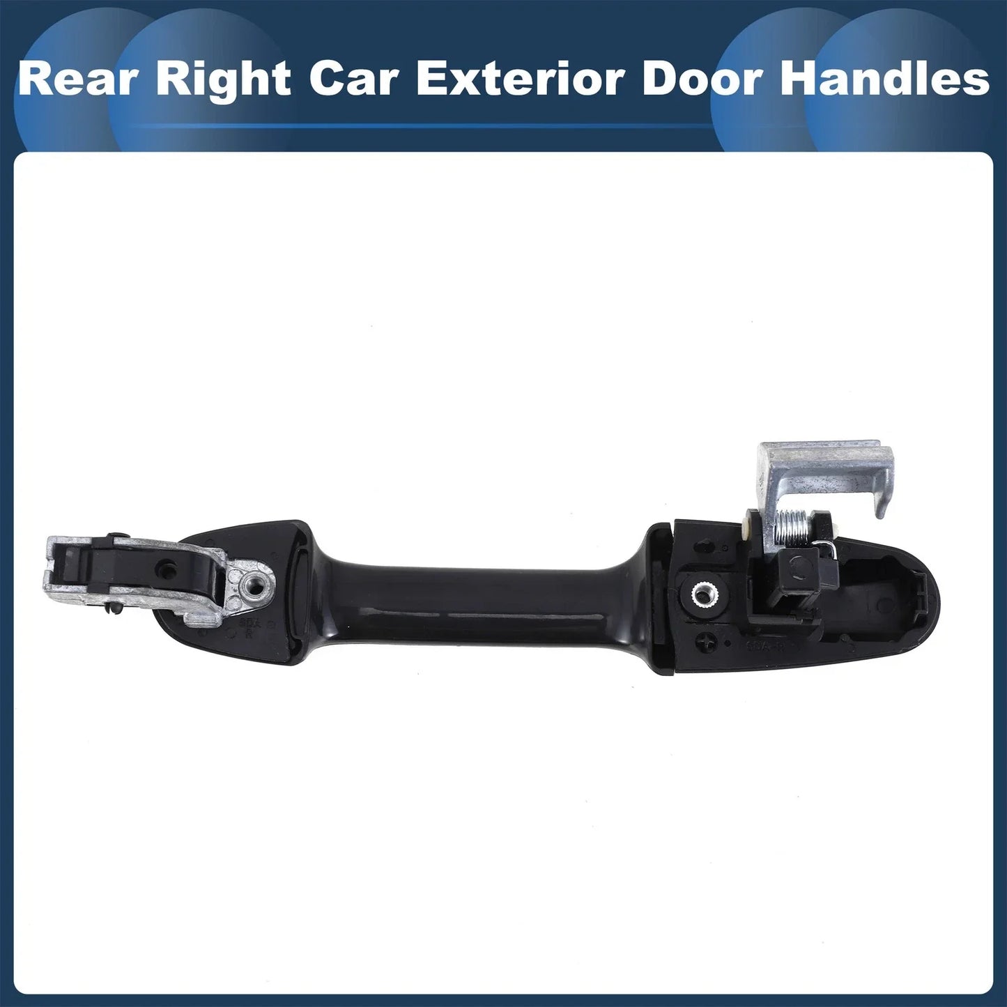 Rear Right Exterior Door Handle for Honda Accord (2003-2007) Silver Tone