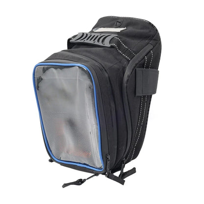Universal Tank Bag with Strap for Harley & Honda - Black/Blue