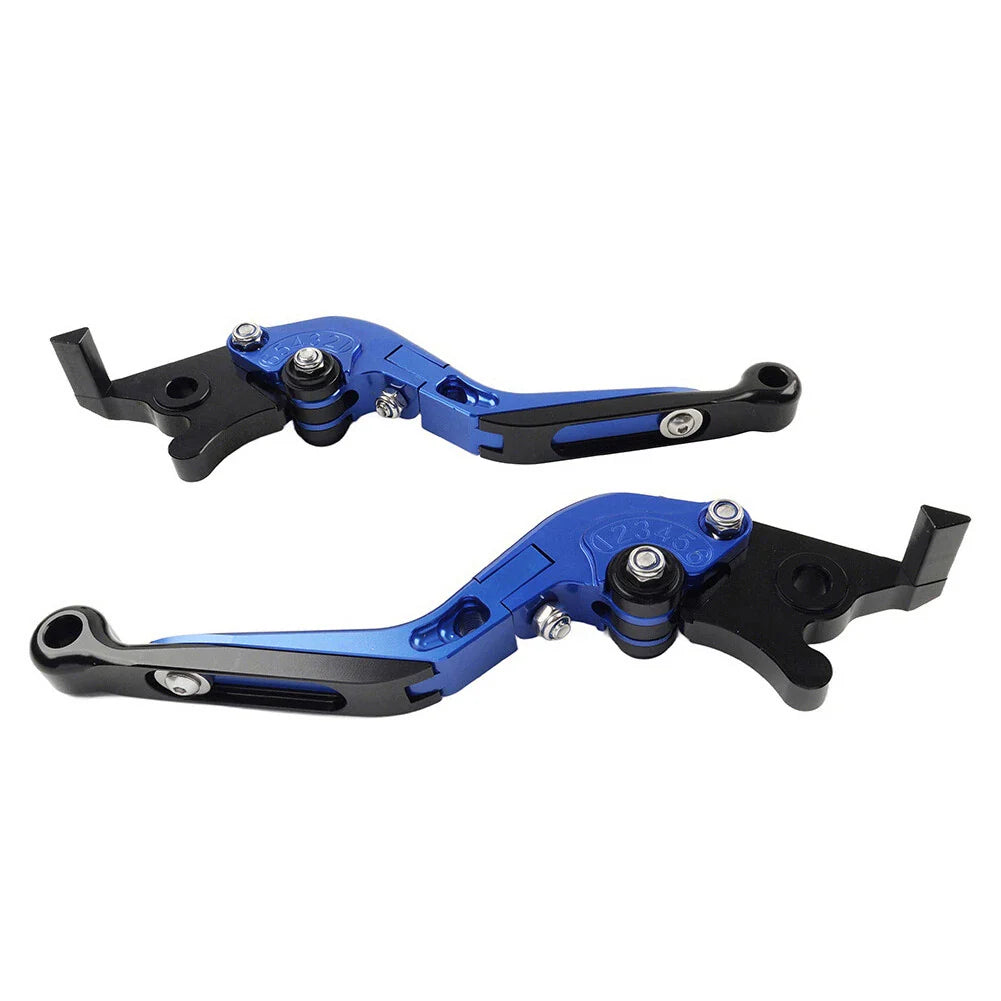 Blue Extendable Brake Clutch Levers for BMW F650GS (2002-2007)