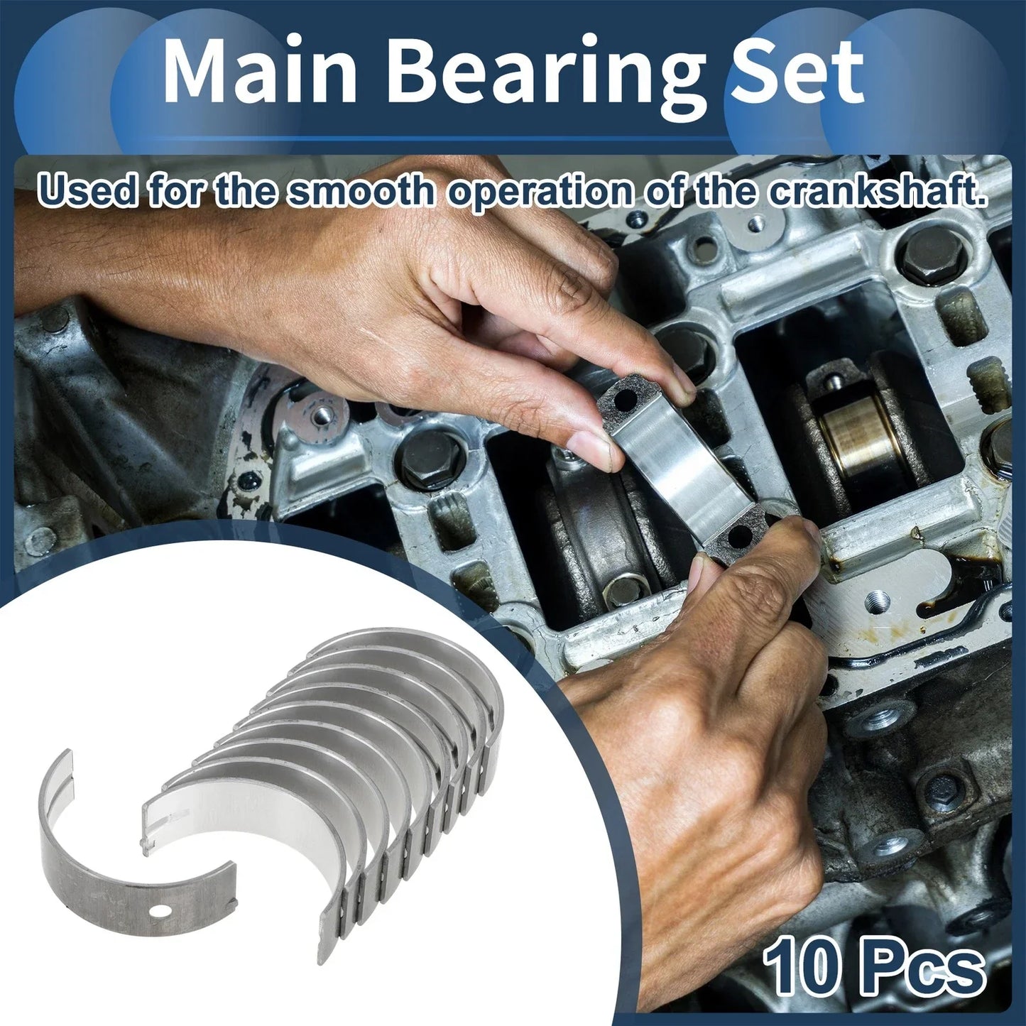 Main Bearing Set for Hyundai Sonata (1988-1998)