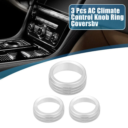 AC Radio Switch Knob Cover Decals for Dodge Durango (2014-2020) - Set of 3