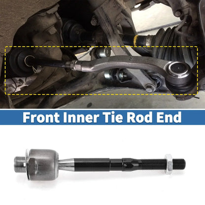 2 x Front Inner Tie Rod End Links for Acura TLX, Honda Accord (2013-2017)
