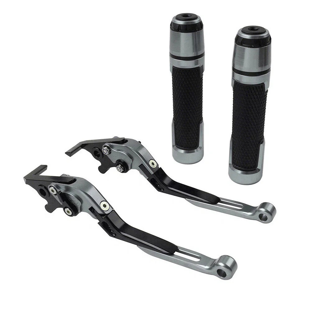 Extendable Brake Clutch Lever Grip Set for Kawasaki Ninja 650R (2006-2011)