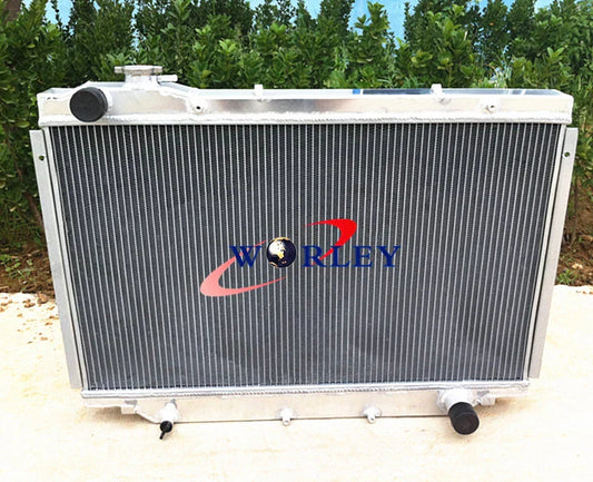 Aluminum Radiator + RED Hose for Toyota Land Cruiser 80 Series (90-98)