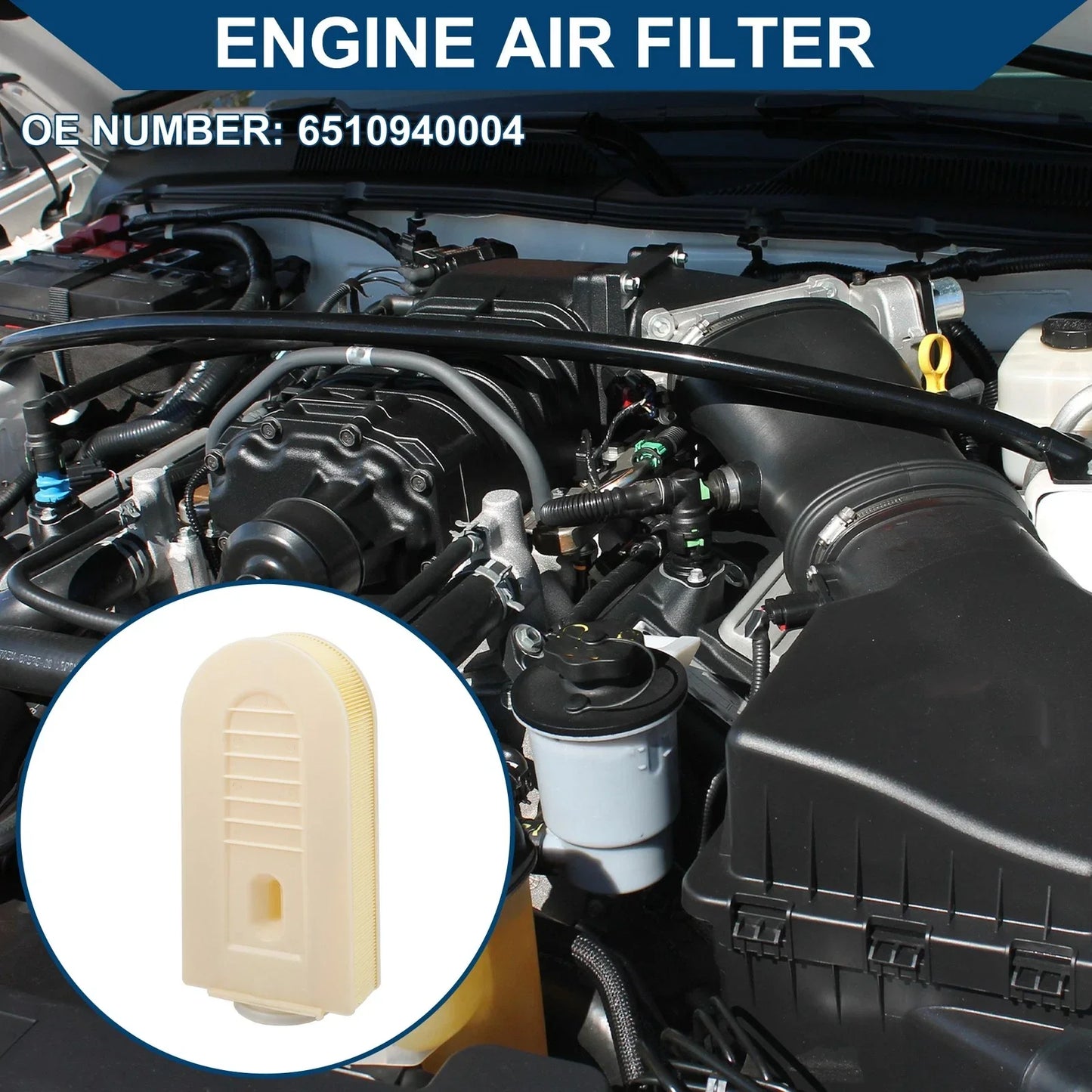 Engine Air Filter for MERCEDES-BENZ C204 C180 2.2L (2007-2015) 1 x Pcs