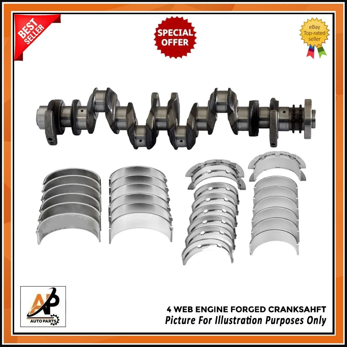 Engine Bearings Set for BMW N57 3.0 Diesel (2009–2020)
