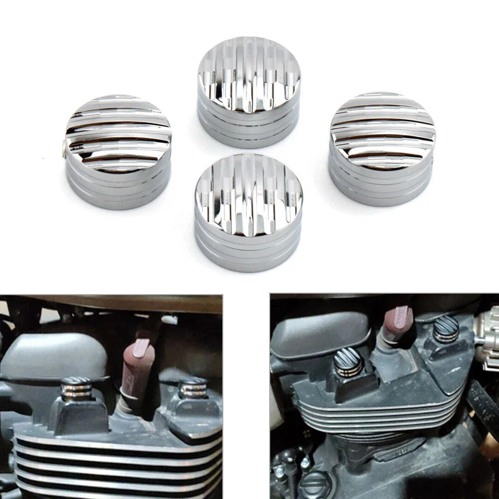 CNC Billet Head Bolt Cover Cap for Triumph T120 Thruxton Scrambler (2016-2023)