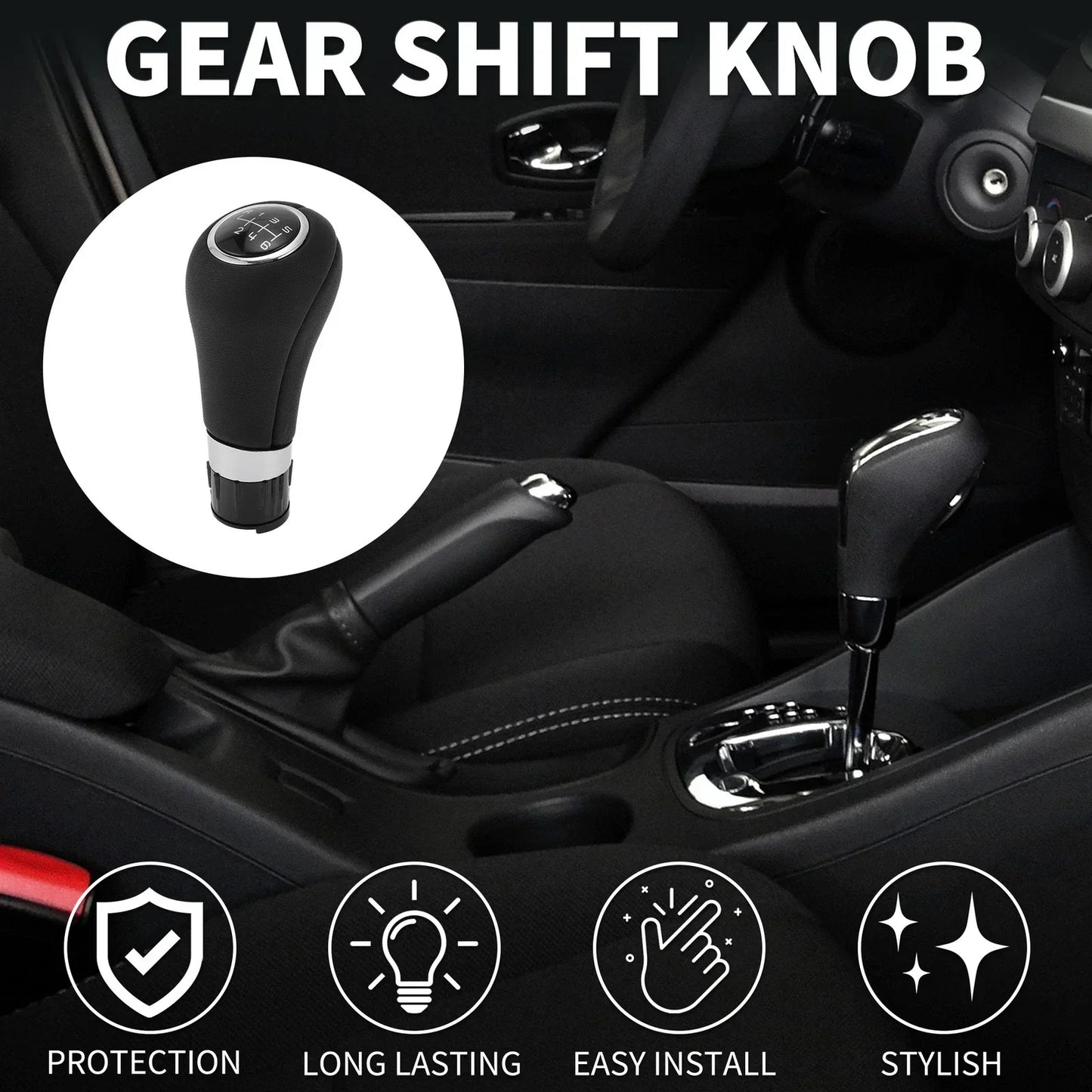 6 Speed Manual Gear Shifter Knob for Mercedes-Benz C-Class (2007-2023)