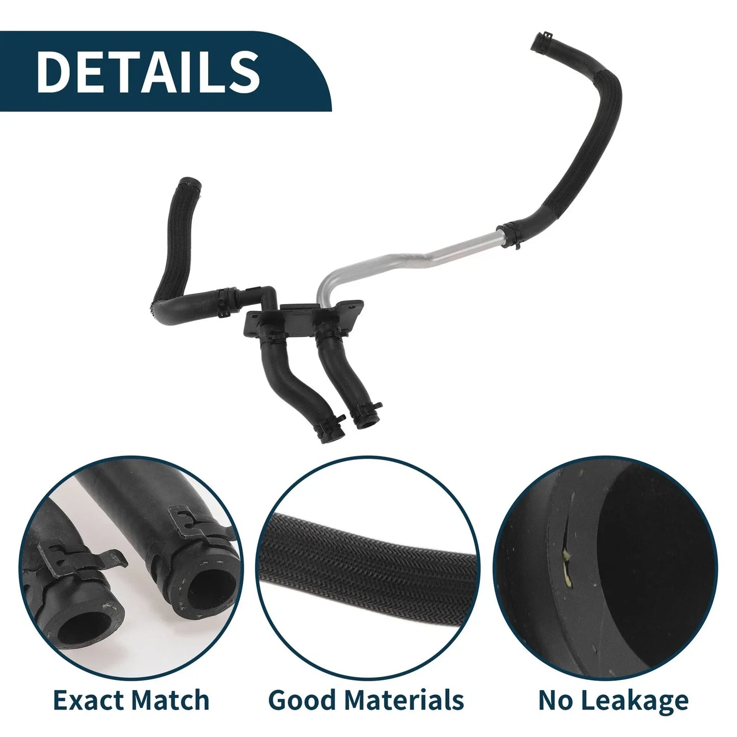 Radiator Hose Heating Water Pipe for Dodge Durango (2011-2014) Plastic Metal