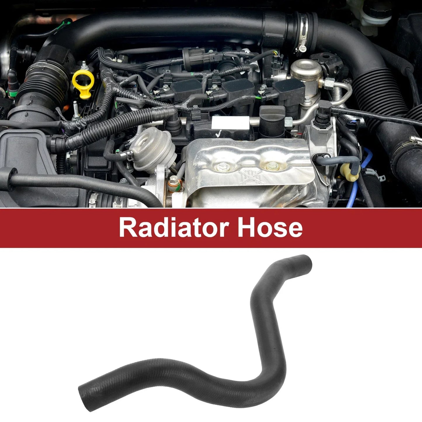 Radiator Hose for Honda Accord 2013-2017 - Rubber Black (2013-2017)
