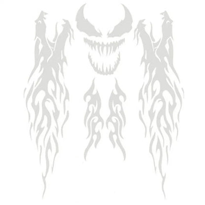 Multicolor Motorcycle Fire Flame Decals for Universal Fit (No Year Specified)