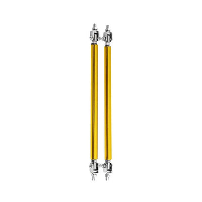 Gold Front Bumper Lip Splitter Strut Rod Tie Support Bar for Universal Car