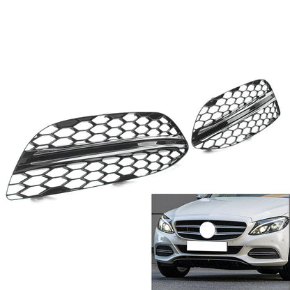 Fog Light Grilles Cover for Benz C Class W205 C300 (2015-2021)