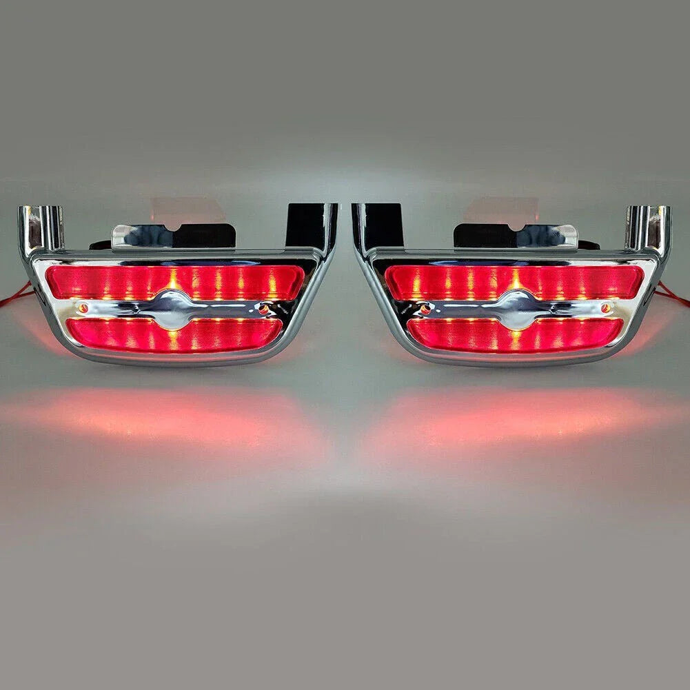 LED Light Passenger Footboard Cover for Harley Touring Road King (2014-2023)