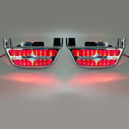 LED Light Passenger Footboard Cover for Harley Touring Road King (2014-2023)