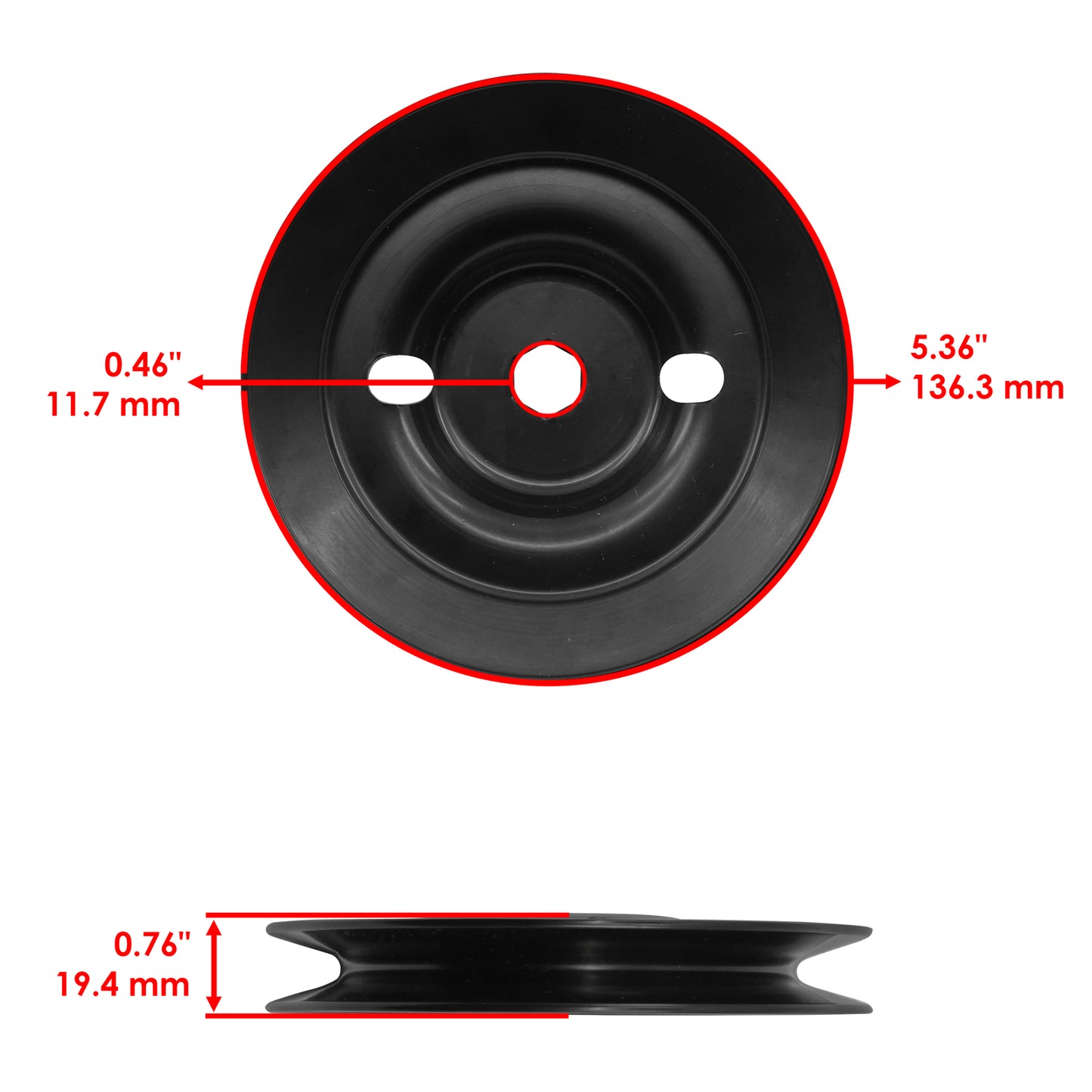Deck Spindle Pulley Kit for John Deere X324 X330 X340 X350 Z225 (42") (201)