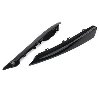 Black Front Bumper Side Grille Insert Covers for Jaguar XF (2012-2015)