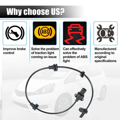 Front Right ABS Wheel Speed Sensor for Honda Fit L4 1.5L (2015-2020)