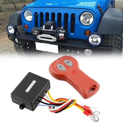 Waterproof Wireless Winch Remote Control Set for Jeep ATV SUV DC12V